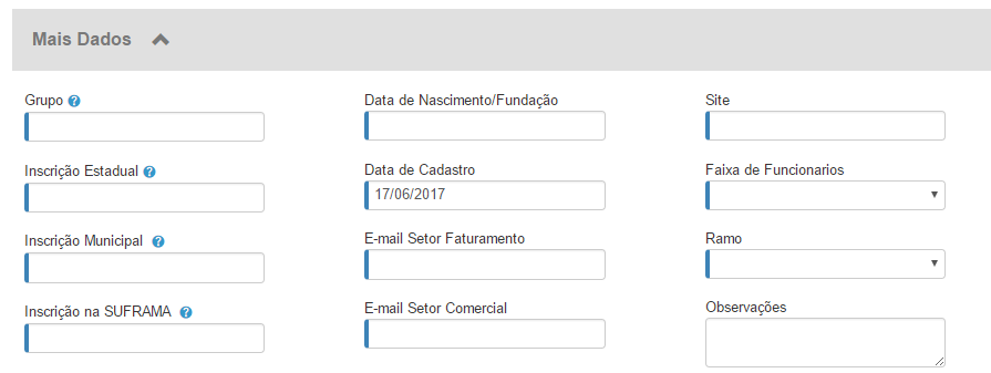 Cadastrando novas pessoas