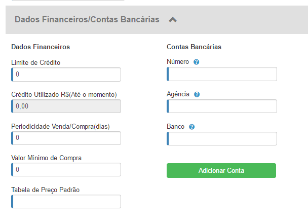 Cadastrando novas pessoas