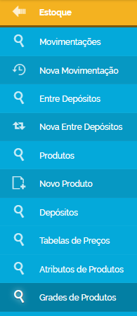 Grade de produtos