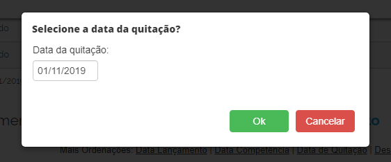 Como quitar lançamentos financeiros em lote