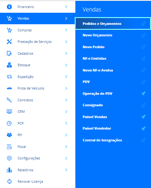 Como faturar pedidos em lote