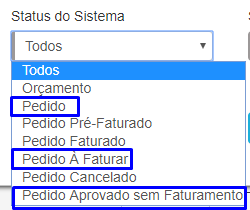 Como faturar pedidos em lote