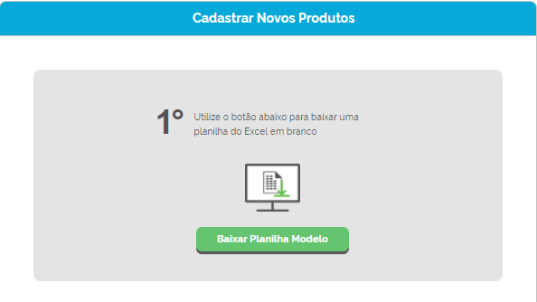 Importando cadastro de produtos para o sistema