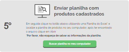 Importando cadastro de produtos para o sistema
