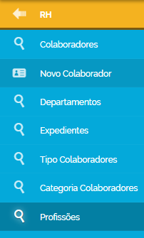 Profissões dos colaboradores