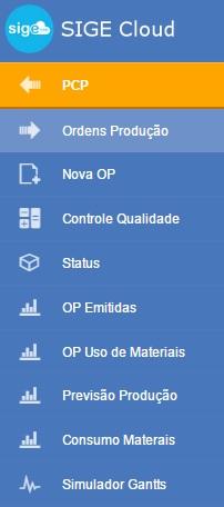 Ordens de produção
