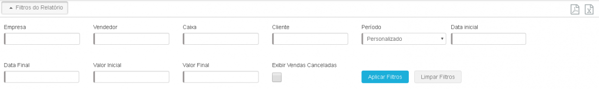 Vendas PDV