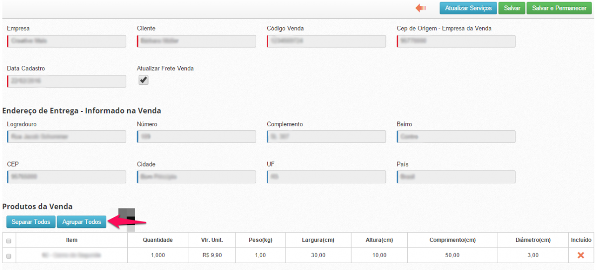 Configurando Envio de Venda SIGEP WEP
