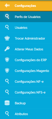 Perfis de usuários